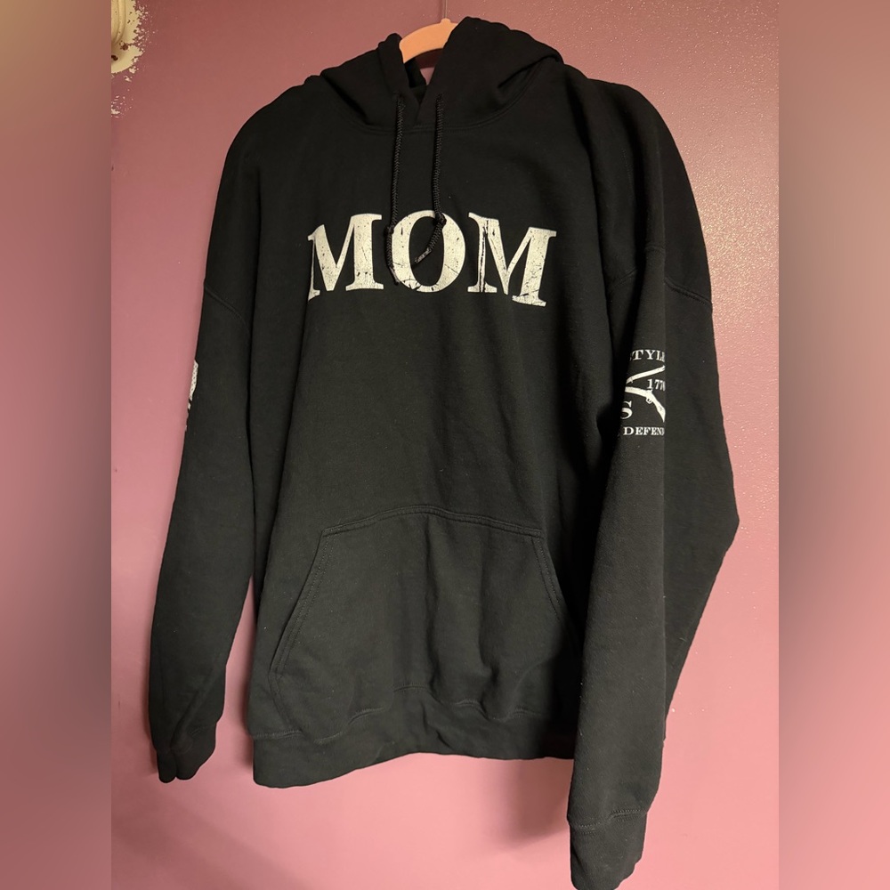 Grunt Style Charcoal Hoodie with Graphic Print